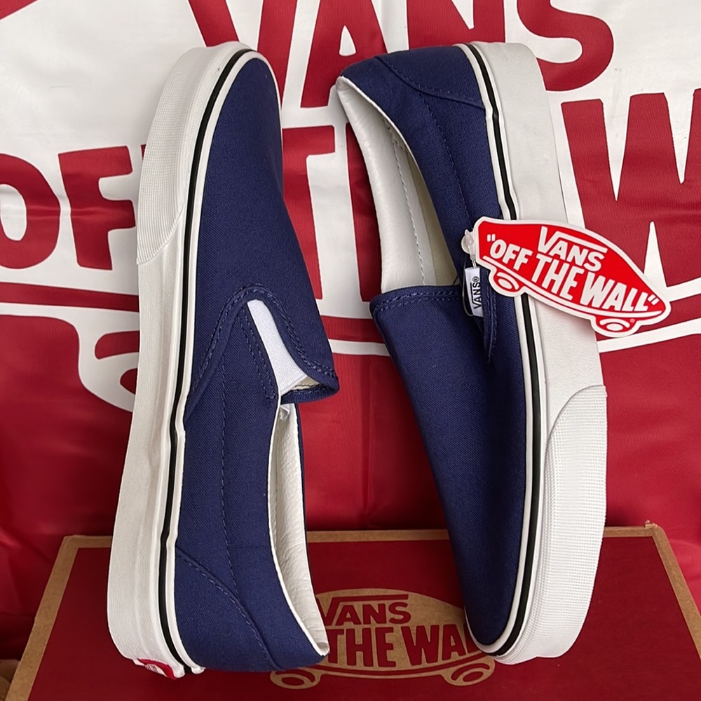Vans Classic Slip On Twilight Blue/True White Men’s sneakers - Picture 12 of 16